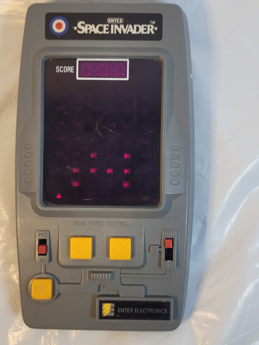 1981 Entex Space Invaders Handheld Portable Video Arcade Game TESTED & WORKING!